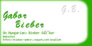 gabor bieber business card